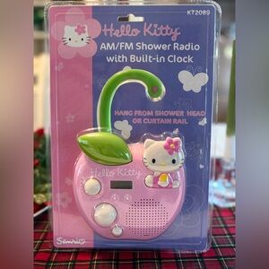 Hello Kitty Sanrio AM/FM Shower Radio With Built-in Clock Vintage Rare Sealed